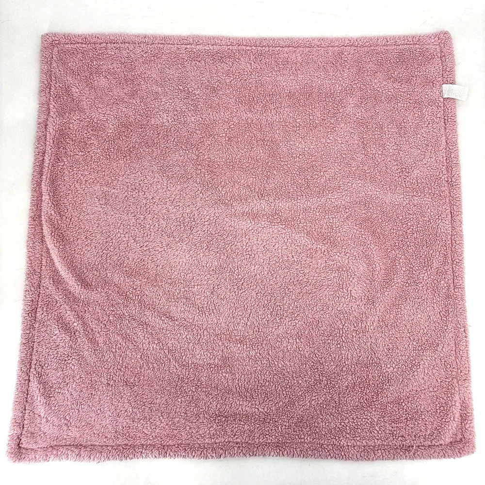 Chick Pea Baby Blanket Pink Yellow White Floral Flower Sherpa Security 30x30‎